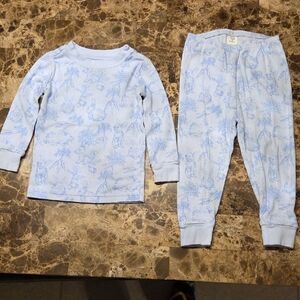 Janie and Jack Light Blue Kids Pajama Set